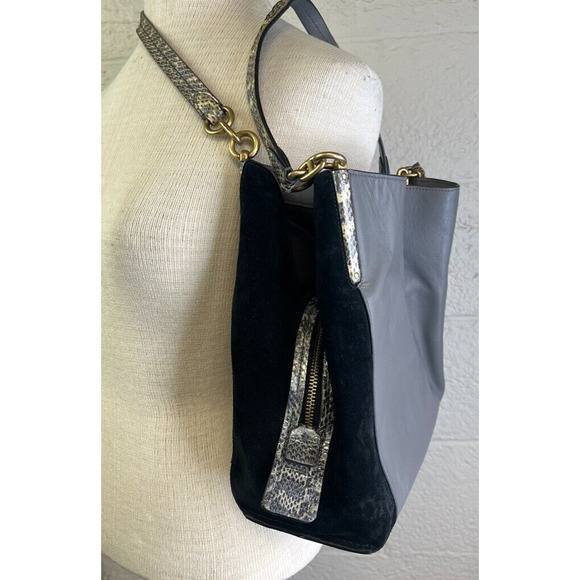 Coach Restored Dalton 31 In Colorblock Snakeskin - Picture 10 of 13